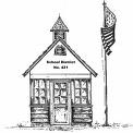 School - a drawing of a schoolhouse