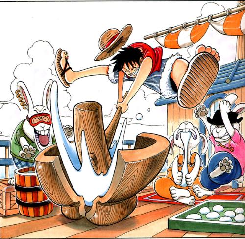 luffi make mochi - gomu-gomu no mochi