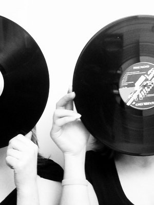 Collection - Abstract, the good old days. 45's albums now a collector's item.