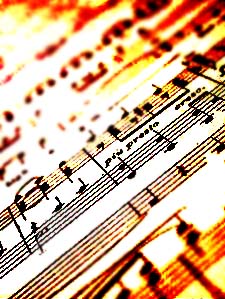 Music Note - A artwork using music notes and chords.
