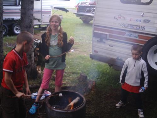 roasting marshmallows - my kids roasting some marshmallows roasting marshmallows - my kids roasting some marshmallows