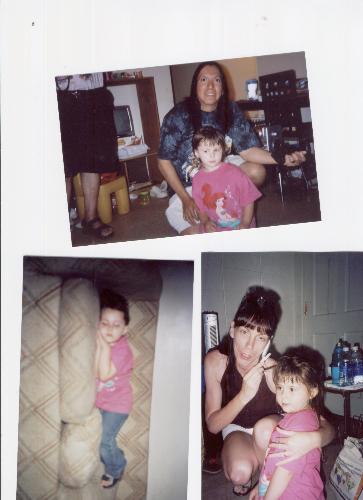 family pics - britany with grammie and pappaw