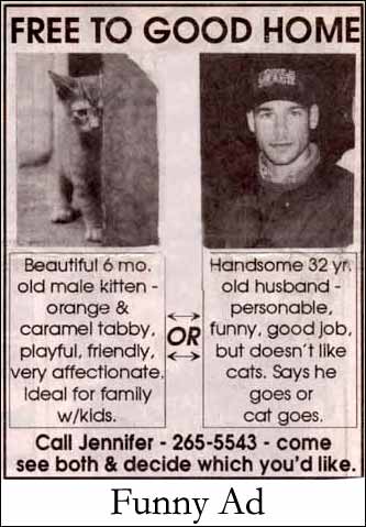 For all the ladies out there - Great ad posted by a single women now.