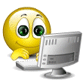 computing - smiley on computer
