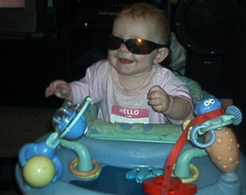 My Little Girl - This is Angela, my second born. She was born January 10, 2007. She's quite a ham already!