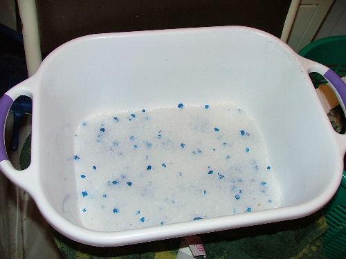 crystal kitty litter - This was the first time i used the crystal kitty litter.