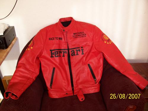 Red Leather Ferrari Jacket - One of the things I am selling on ebay