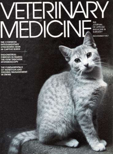 Cover Of Veterinary Medicine--Best Cover of Year a - photo of the cover of Veterinary Medicine where I won best cover of the year award in 1987