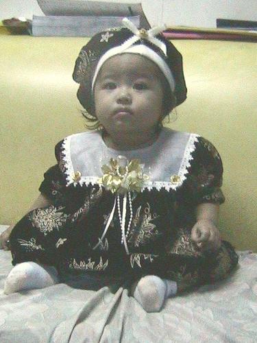 my baby - 2 days before her baptismal