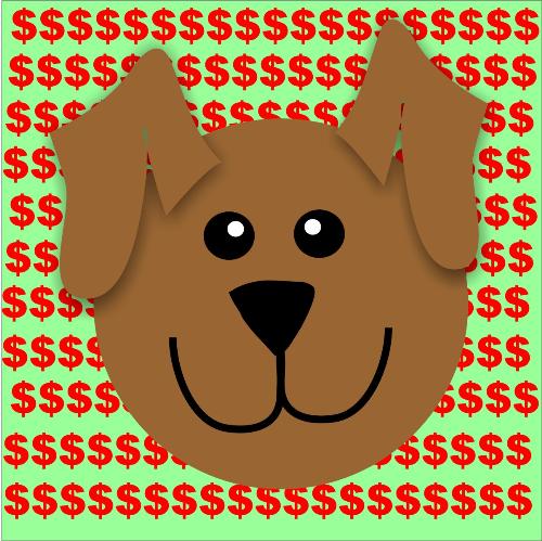 rich dogs - visual aid for discussion, original graphic art