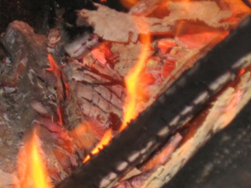Hot Cinders - Gotta love the crackling of wood burning