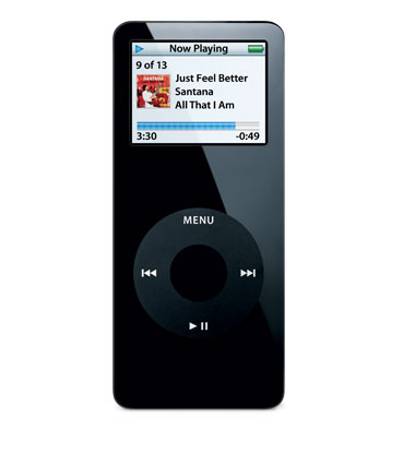 iPOD Nano - iPOD nano with Santana's Just Feel Better from All That I Am album