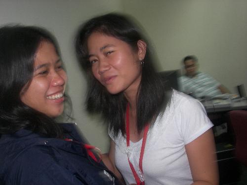 me and my friend joy - This was taken on August 28, 2007 during our training day.