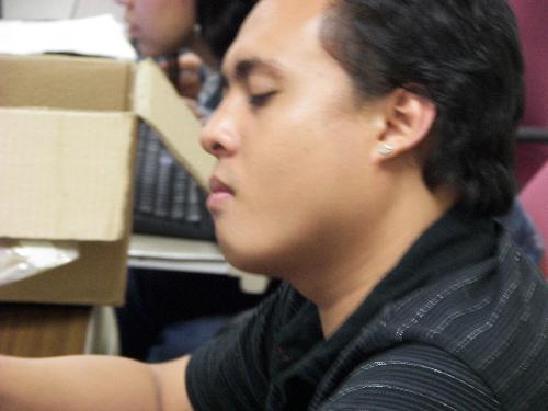 my crush  - This is Chris, my crush. He is a team lead. What I like in him? His eyes, i guess, cuz like mine, they're very expressive. When he's around, i just wanna stare at his eyes.