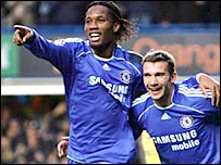 gool Didier Drogba - Drogba took his goal tally to 14 for the season .11 November 2006It took Drogba's tally for the season to 14 and saw him overtake Portsmouth's Kanu as the Premiership's top scorer