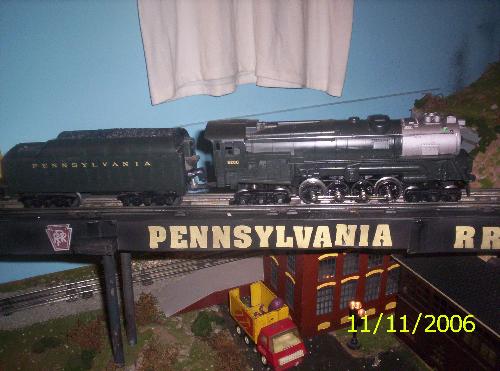 PRR steam turbine 6-8-6 - An MTH version of a unique locomotive. The PRR only had one of these engines #6001 and its definately a favorite on my layout.