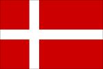 Flag of Denmark - Red & white