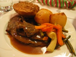 Roast beef & potatoes - Another good dish for a all day cooking in the crockpot