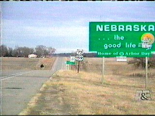 Nebraska - State sign