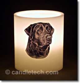 Candles - Picture embedded on a candle.