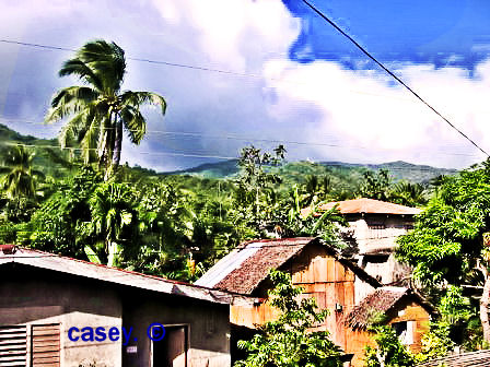 Mountain - Landscape view taken somewhere in the Philippines on the side of the road.