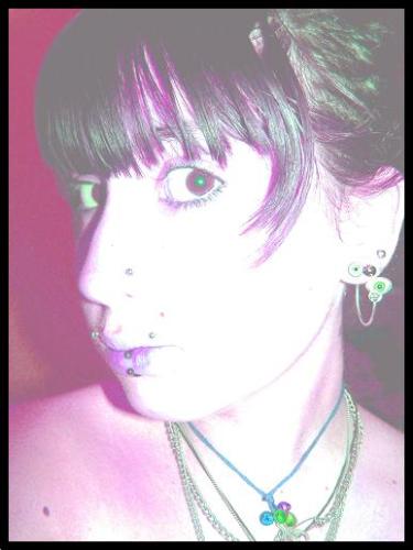 The Pyrple Vaampyr. - A picture of myself from a few months ago, with a purple hue over the shot. =D