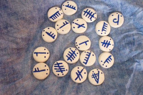 Ogham  - My ogham stones.
