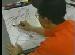 Jim Lee Drawing - A photo showing comic book artist Jim Lee Drawing