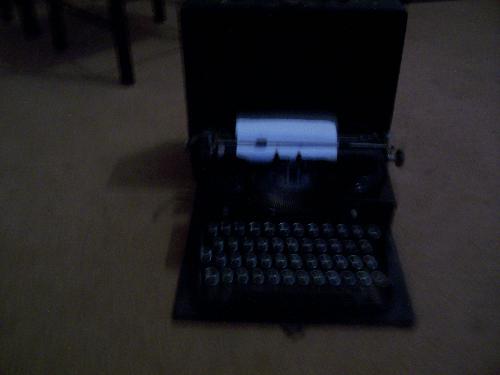 Typewriter - A photograph of an old typewriter that I have. How strange it is to think that years ago someone used to type away at this machine and now we are typing to people all over the world!