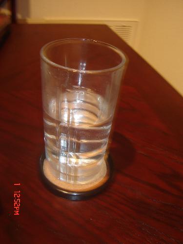 water - glass of water on the table