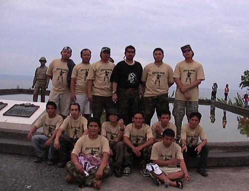 Omega Red Friends - My friends of my airsoft sports club, the Omega Red. this was taken after the airsoft tournament and we have a site adventure on the neighboring town.