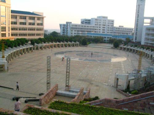 Center Square of ZOU - That's the Certer Square of my Campus, we would usually have some parties there and the shows would mostly be held in this square as well. Andy