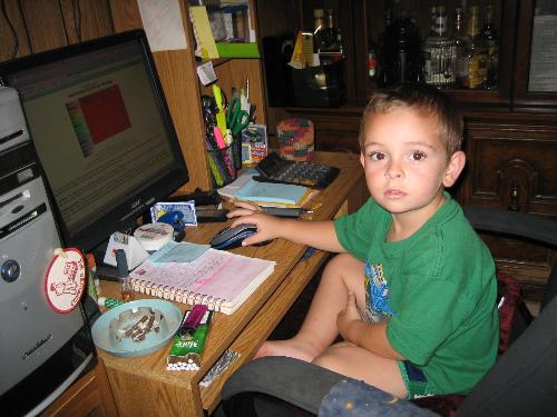 I've lost my computer - Yes, my 3 yr. old grandson has learned to use the computer -- SOMEWHAT. He plays games and puts together puzzles. If I am on it and get up, he quietly sneaks into my seat and finds his games or puzzles.