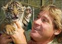 Steve Irwin - Steve Irwin with a tiger cub