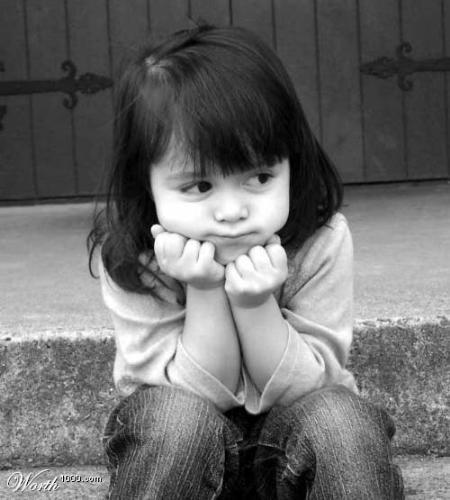 waiting for something to come - a child waiting innocently for something to come her way... just like me!