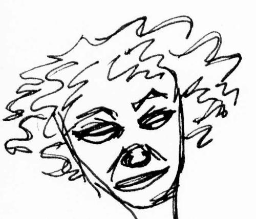 sketch - A pen sketch of a woman.
