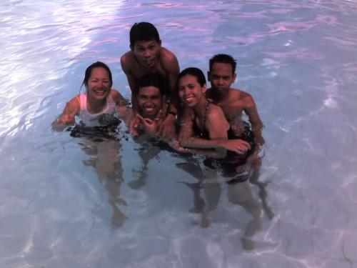 swimming in the pool! - swimming in the pool and loving it!
