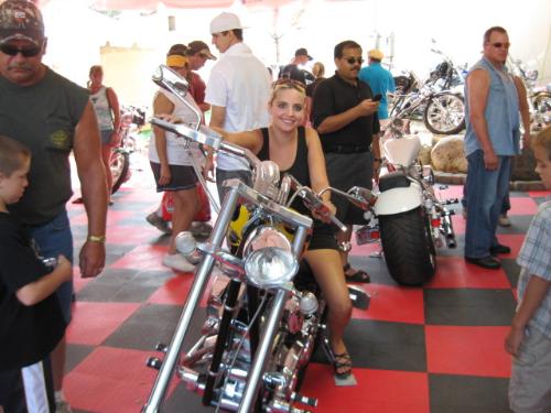 My daughter - Is this a biker chick?