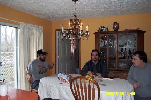 The guys waiting for food - They don't care what's on the table, as long as there's food coming soon.