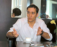 multi-awarded DJ Paul van Dyk - photo taken during his interview with Keyboard Magazine. courtesy of Yahoo! photos. 