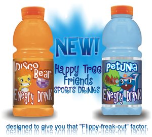 Sports Drink - New Happy Tree Friends sports drinks to give you that extra boost.