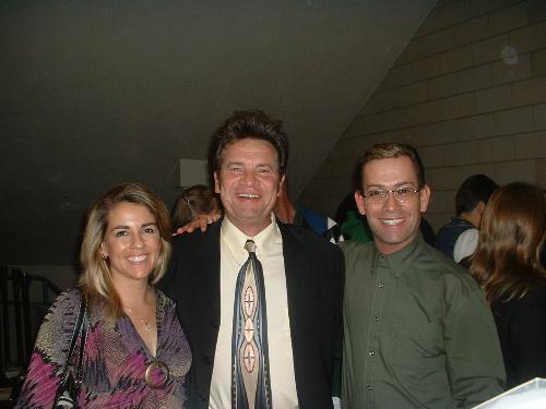 My brother and I with the wonderful gospel singer  - Very good performer!