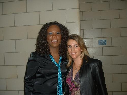 Me with the amazing gospel singer Linda Randle - She is so sweet and very talented! She loves the Lord!