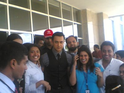 amir khan i think - amir khan in itpl for shooting of a film