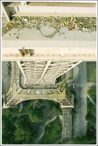 Eifel Tower - View from the top of the Eifel tower.