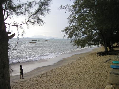 a beach scene - A fascinating beach with it&#039;s soft sand and tranquil water.