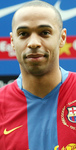 Thierry Henry - Name	 Thierry Daniel Henry
Nationality	France 
Born	 1977-08-17 (30 years)
City of Birth	Les Ulis - France
Position	Forward
Height	 188 cm
Weight	 83 kg
Web	 http://www.14henry.com/
Club	 Barcelona