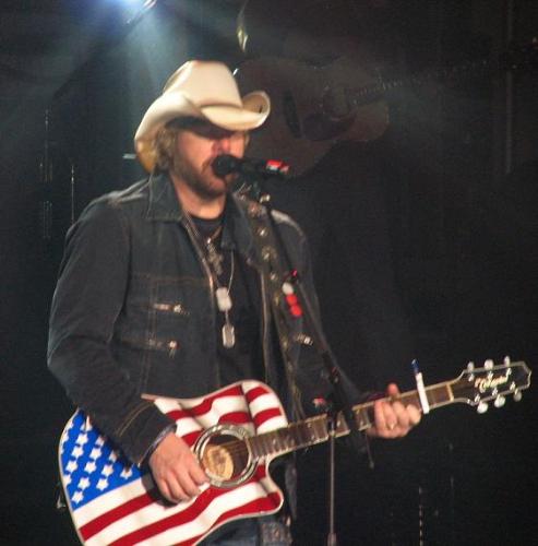 Toby Keith  - His picture was taken at the Toby Keith concert.