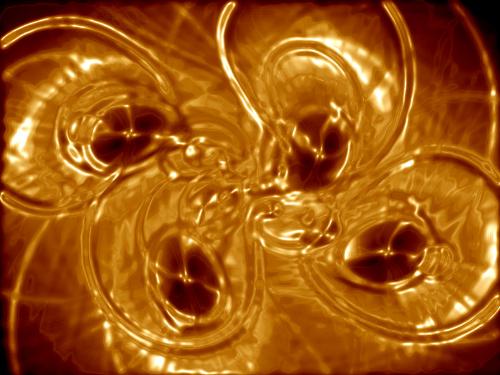 Golden Flare - Using the lightning effects.
