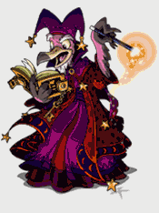 Magic - animation warlock who makes magic.
